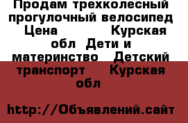 Продам трехколесный прогулочный велосипед › Цена ­ 2 700 - Курская обл. Дети и материнство » Детский транспорт   . Курская обл.